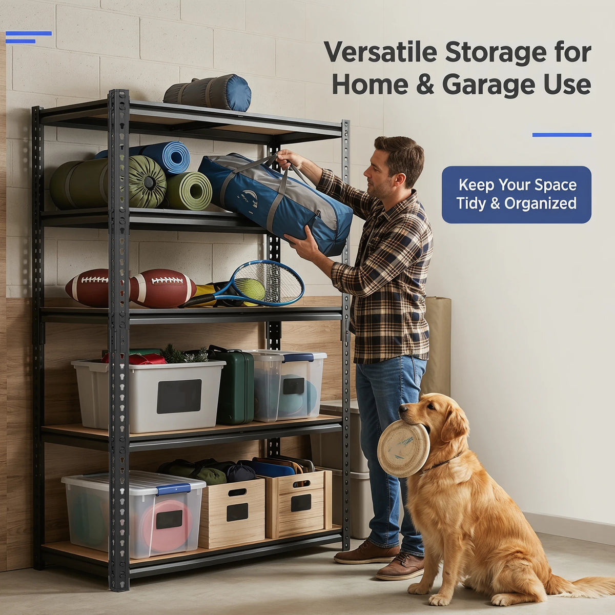 Heavy-Duty Industrial Metal Storage Shelves