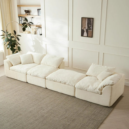 109" Modern Cloud L-Shaped Sectional