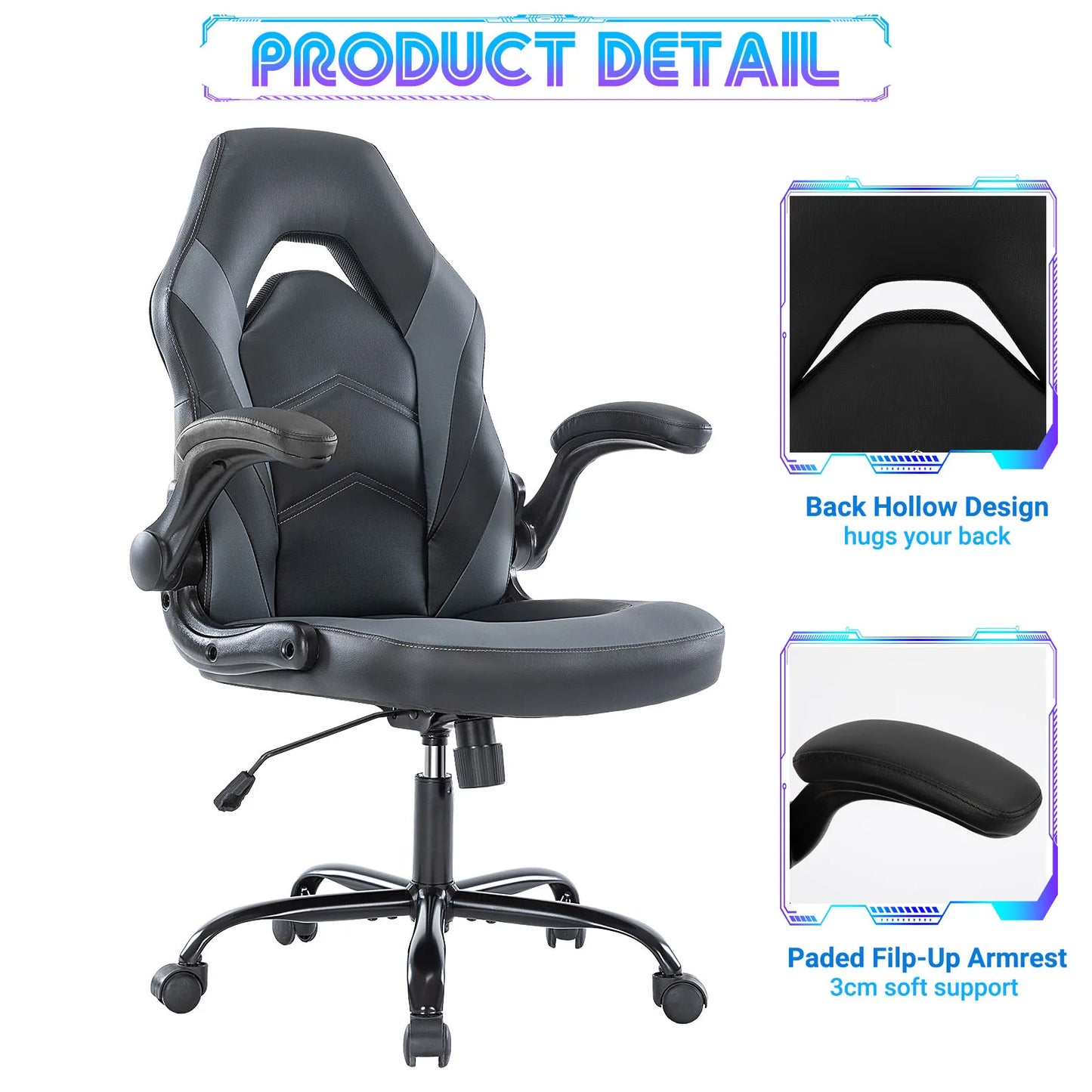 Leather Gaming Desk Chair
