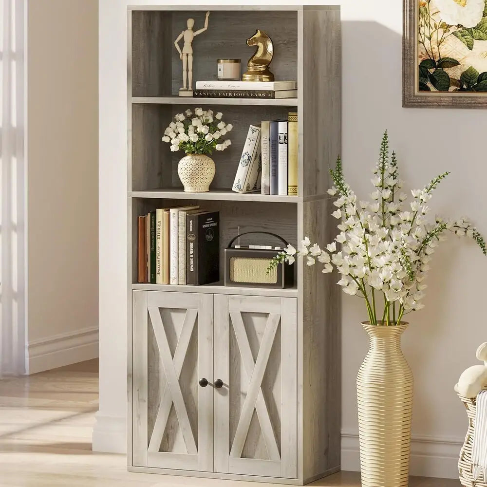 5 Shelf Display Storage Bookcase Shelves