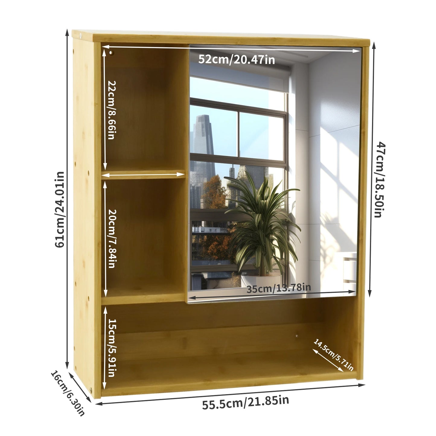 Bathroom Cabinet with Mirror