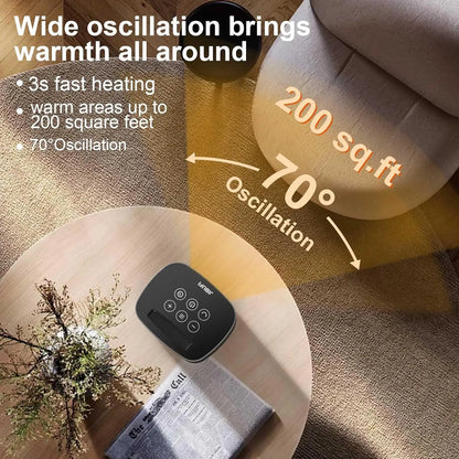 Portable Space Heater with Rotation