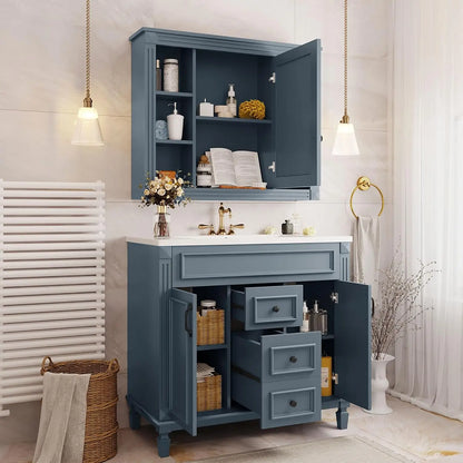 36in Freestanding Bathroom Vanity with Sink