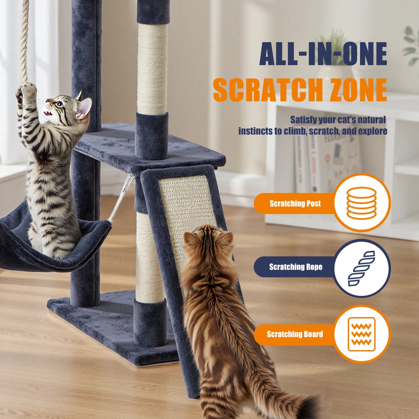 Multi-Cat Climbing Tower