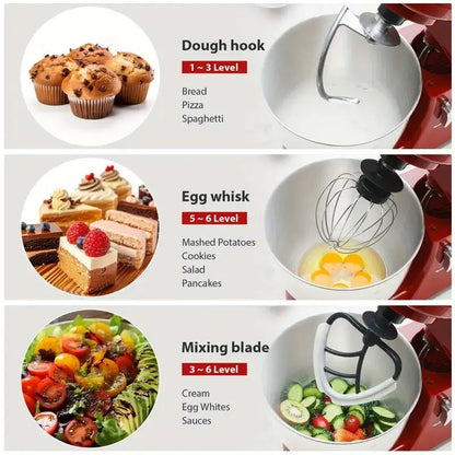 Tilt-Head Electric Household Stand Mixer