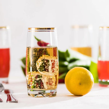 Gold Rim Glass Set of 6