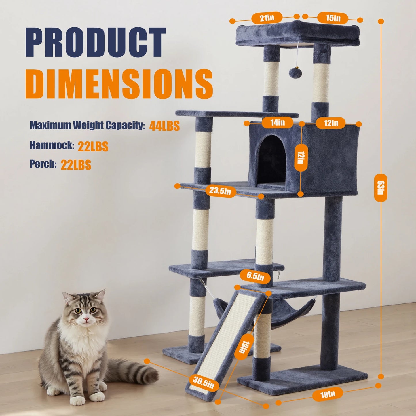Multi-Cat Climbing Tower