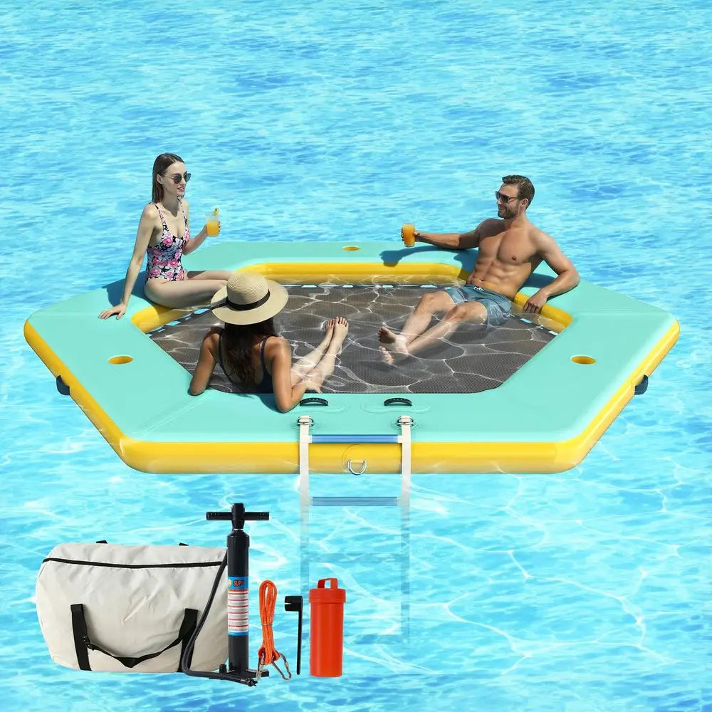 10FT Hexagon Inflatable Water Hammock