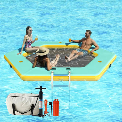 10FT Hexagon Inflatable Water Hammock