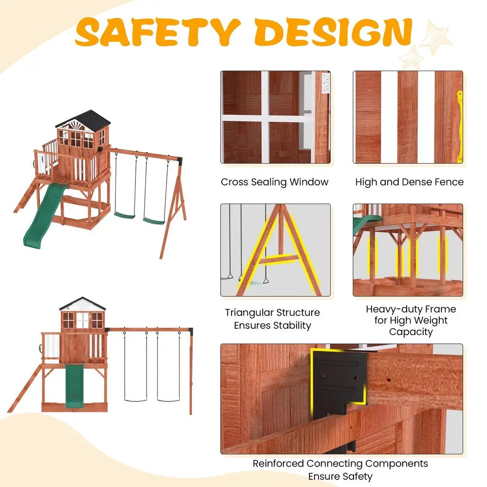 ,8 in 1 Outdoor Playset