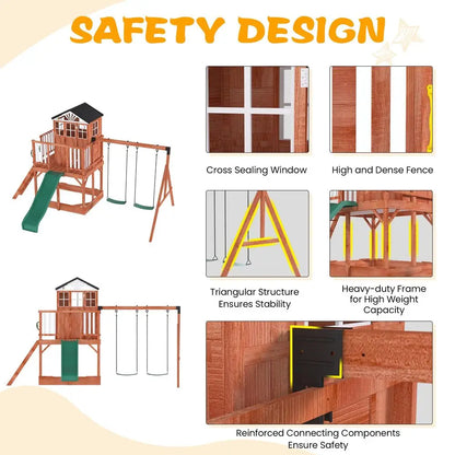 ,8 in 1 Outdoor Playset