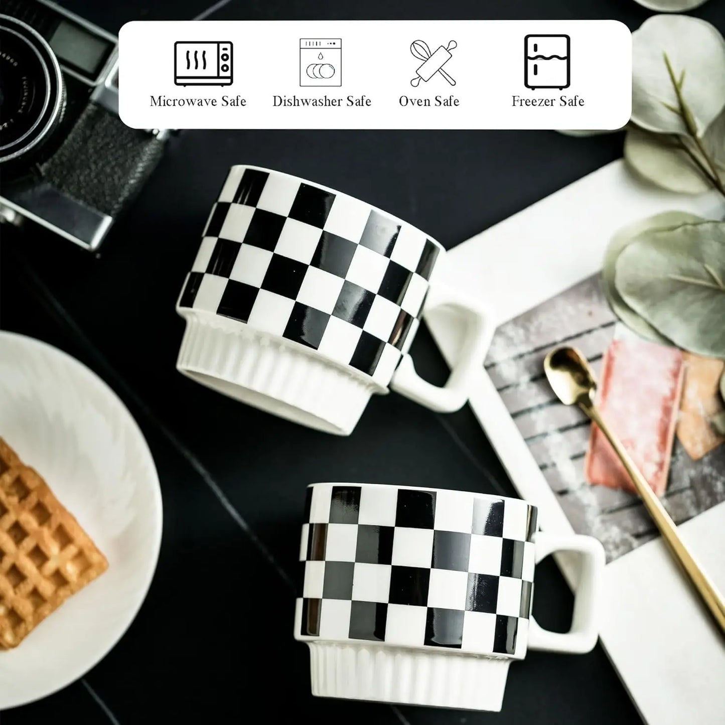 Stackable Coffee Mug Set of 4