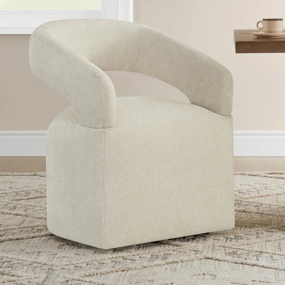 4-PC Upholstered Dining Chairs, Beige