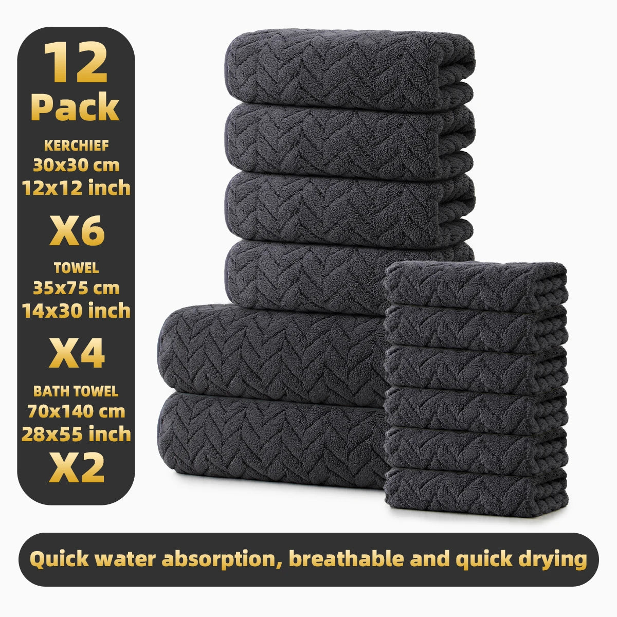 12‑Piece Towel Set