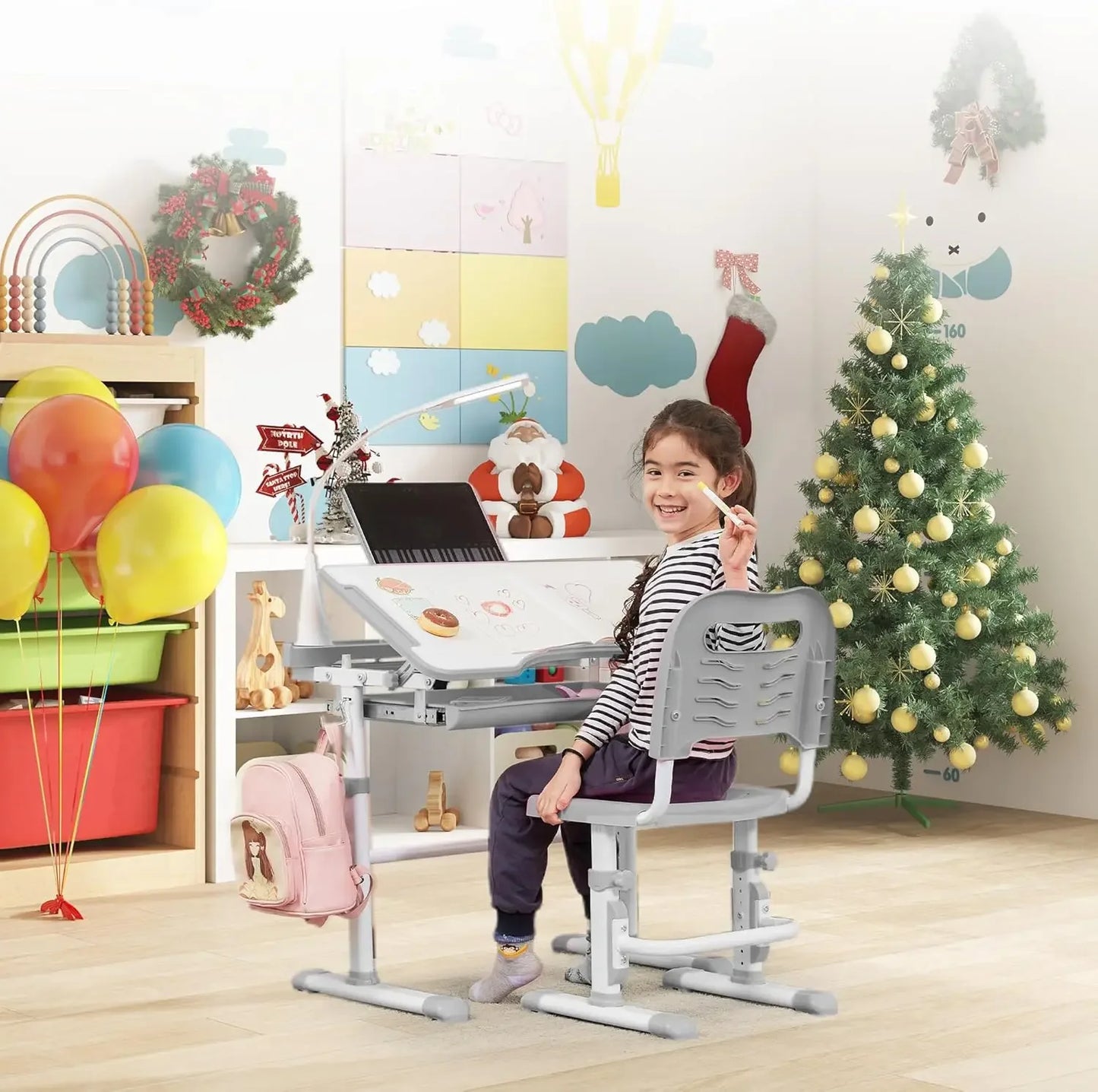 Children's Multifunctional School Table