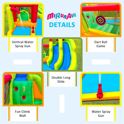 Inflatable Bounce House with Water Slides