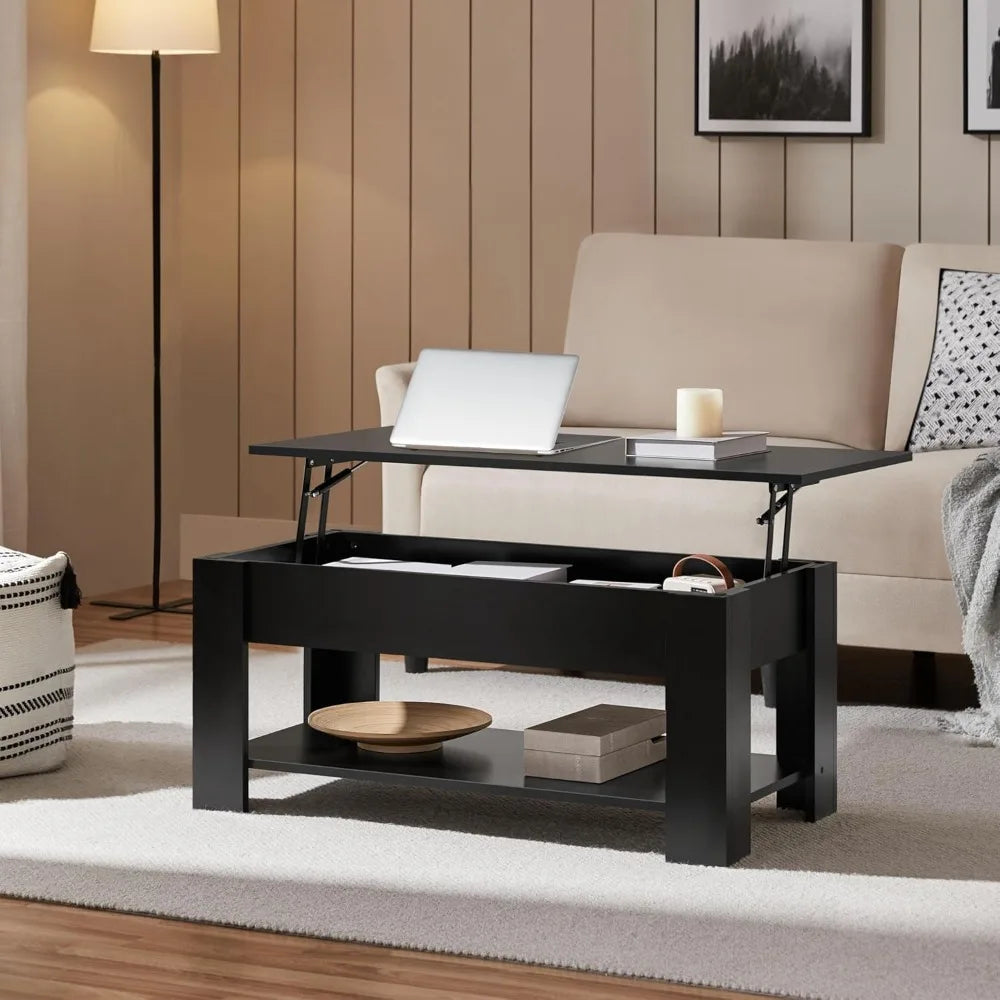 Lift Top Table with Hidden Storage