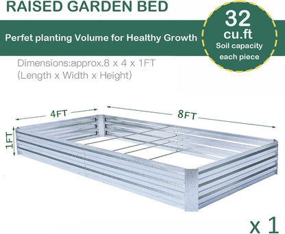 Galvanized Raised Garden Bed Kit