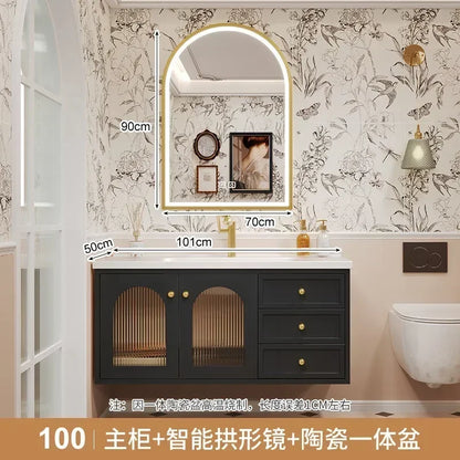 European Retro Washbasin Bathroom Vanity