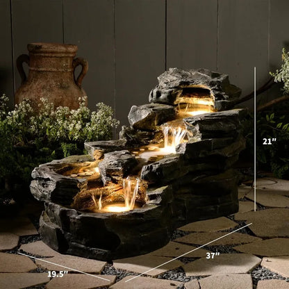 5-Tier Outdoor Water Fountain