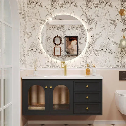 European Retro Washbasin Bathroom Vanity
