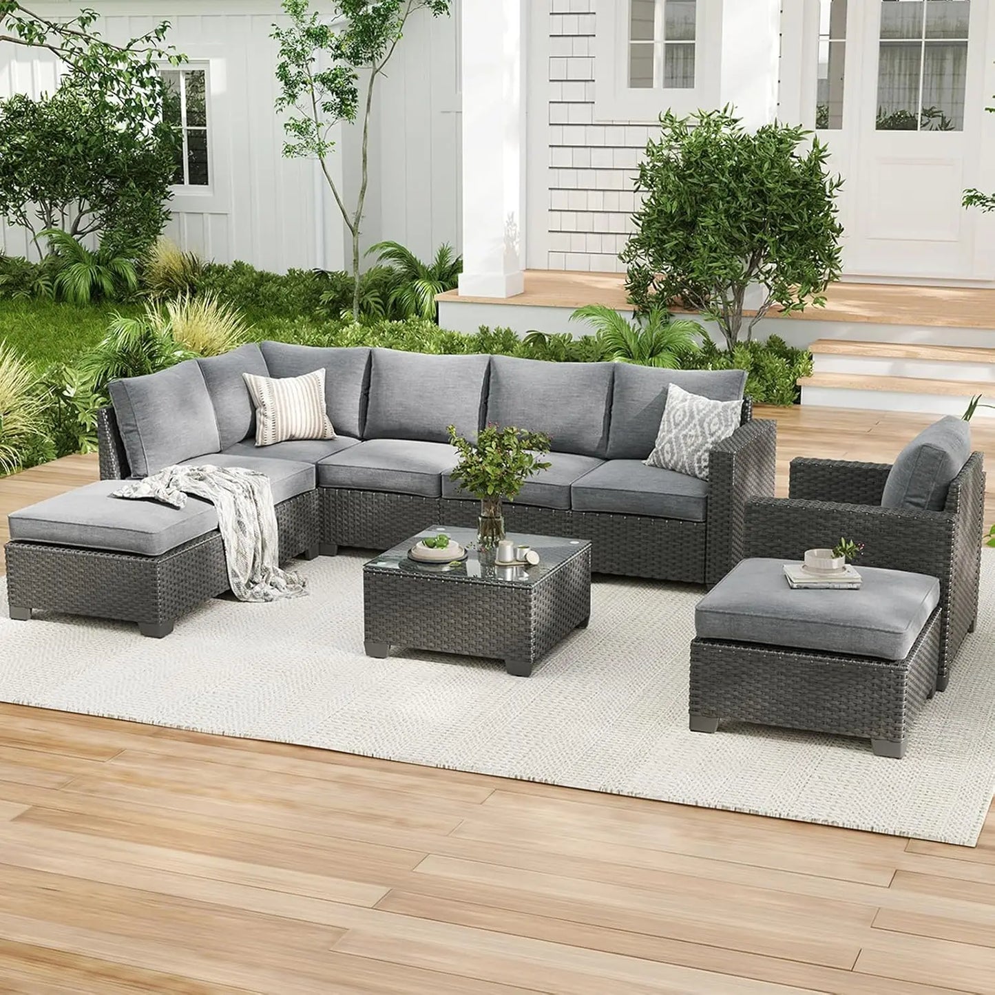 Patio Sectional Sofa Set