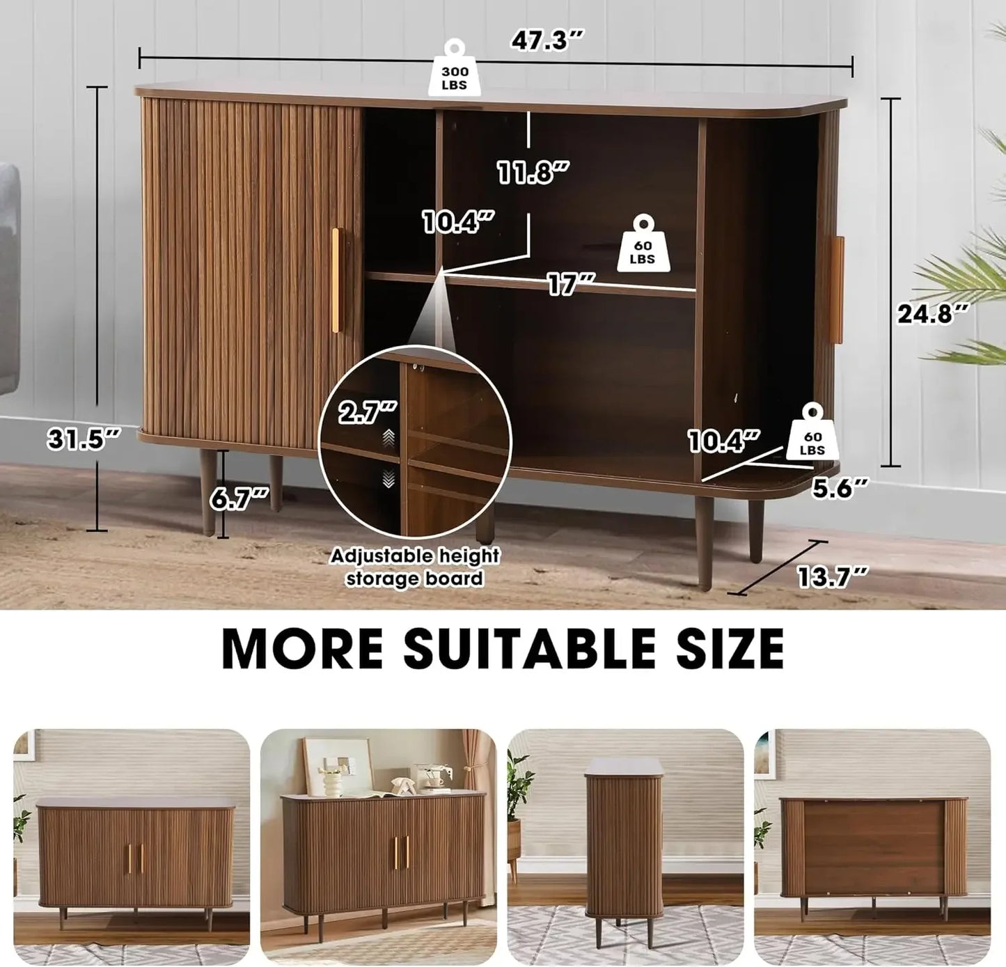 Sideboard Buffet Cabinet with Storage