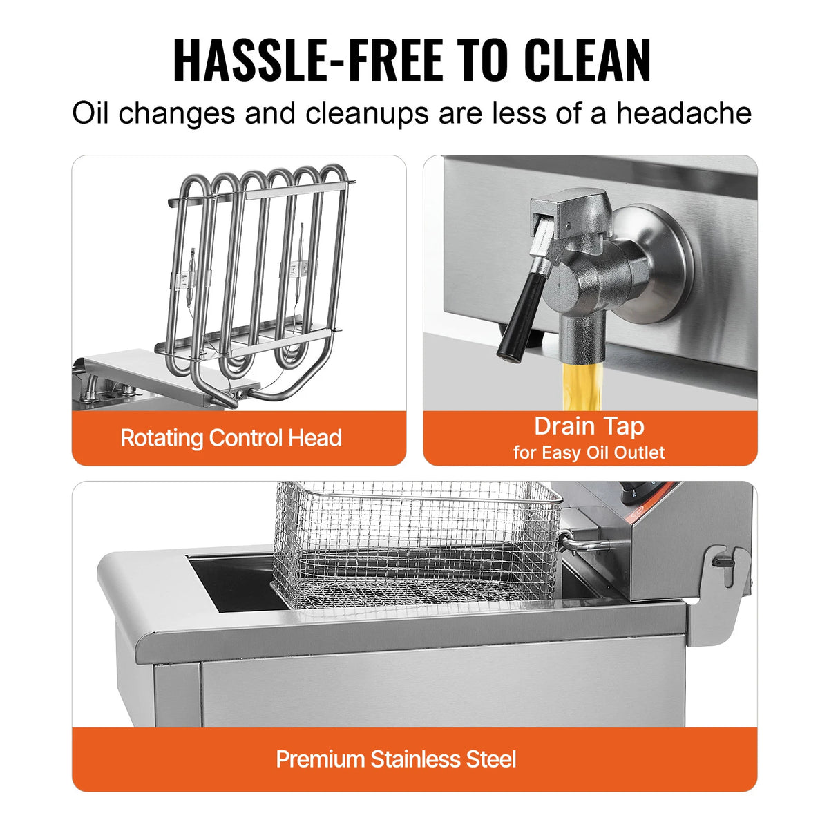 Electric Deep Fryer w/Dual Removable Tanks