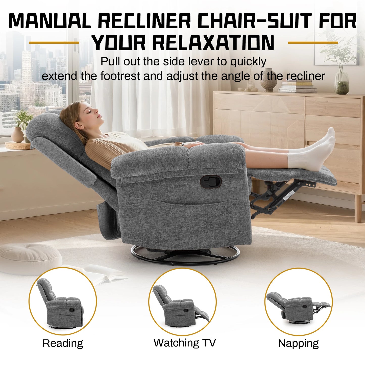 Swivel Rocker Recliner Chair