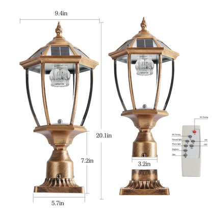Solar Post Lamp with Automatic On/Off