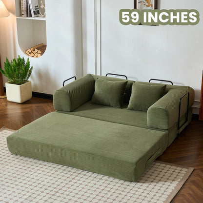 Foldable Convertible Futon Sleeper Sofa Bed