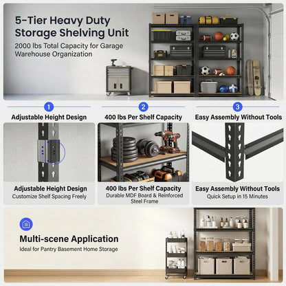 Heavy-Duty Industrial Metal Storage Shelves