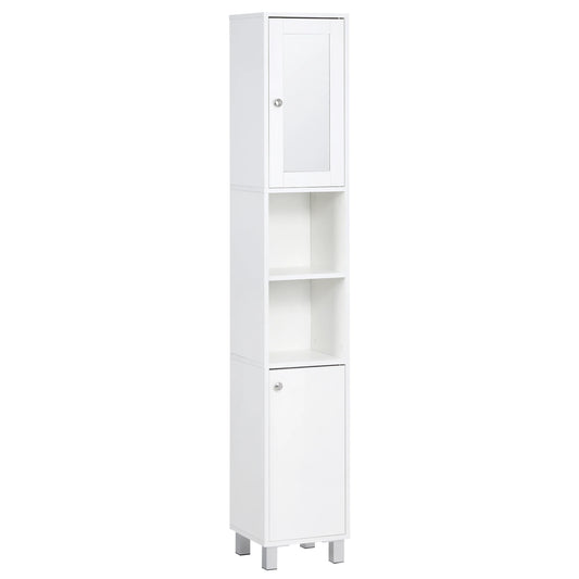 Tall Bathroom Storage Cabinet with Mirror