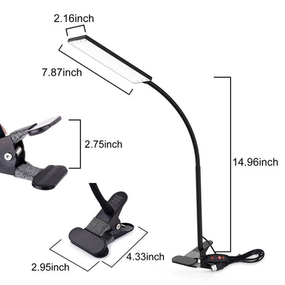 Clip on Desk Lamp with 3 Modes