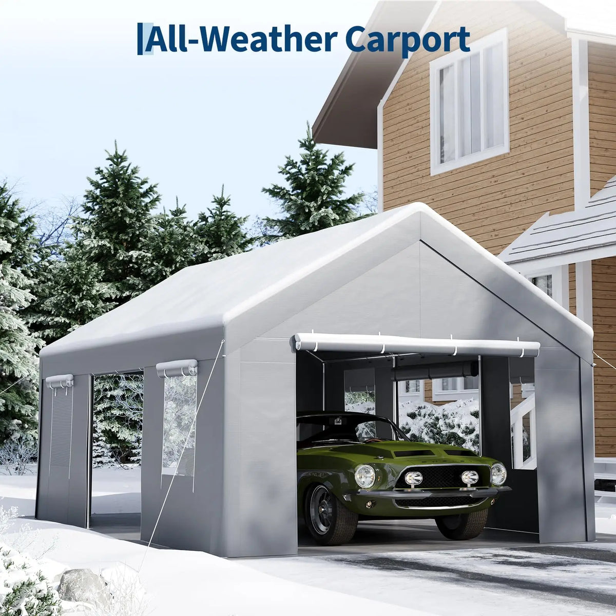 13x20 Heavy Duty Carport Canopy