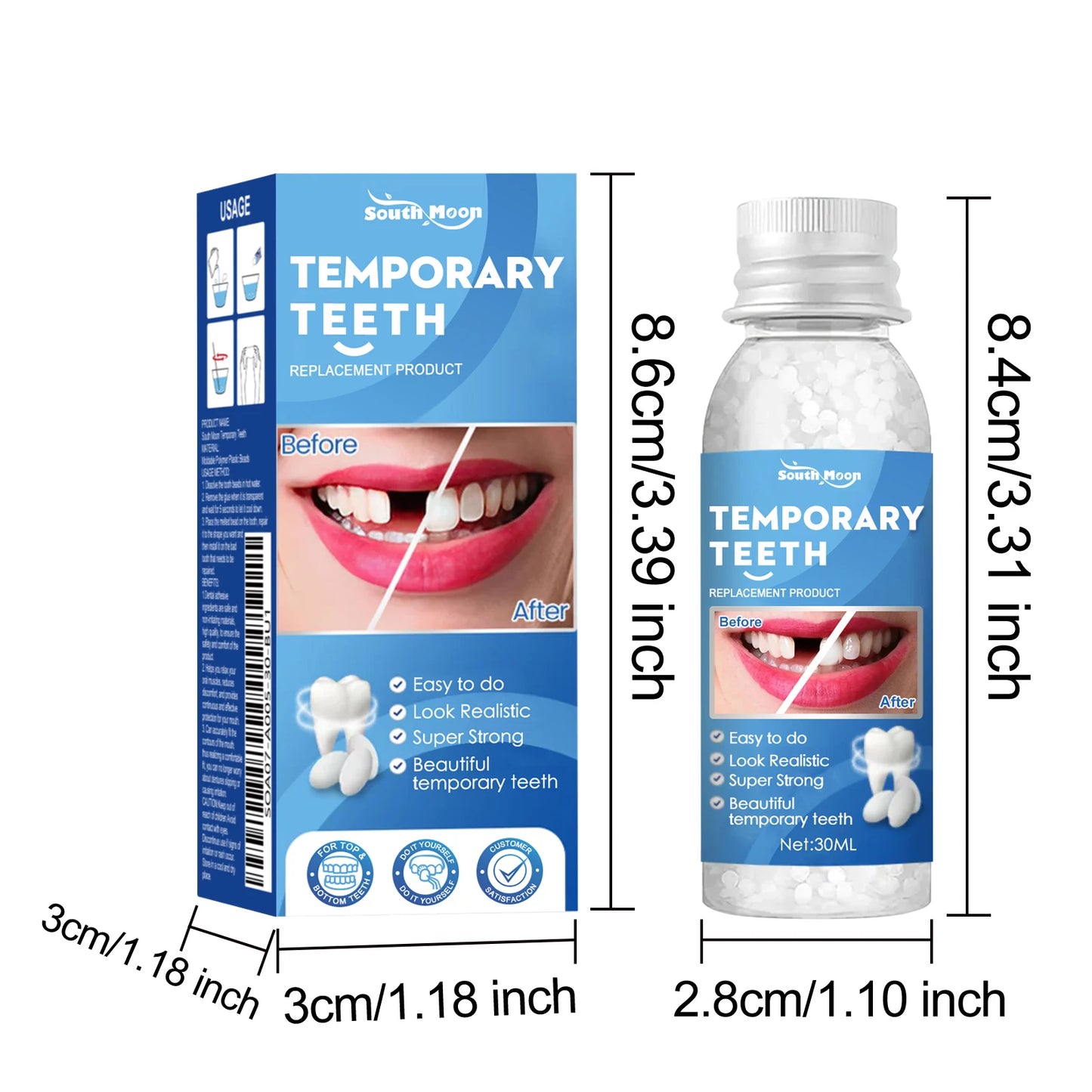 Resin Temporary Tooth Repair Granules