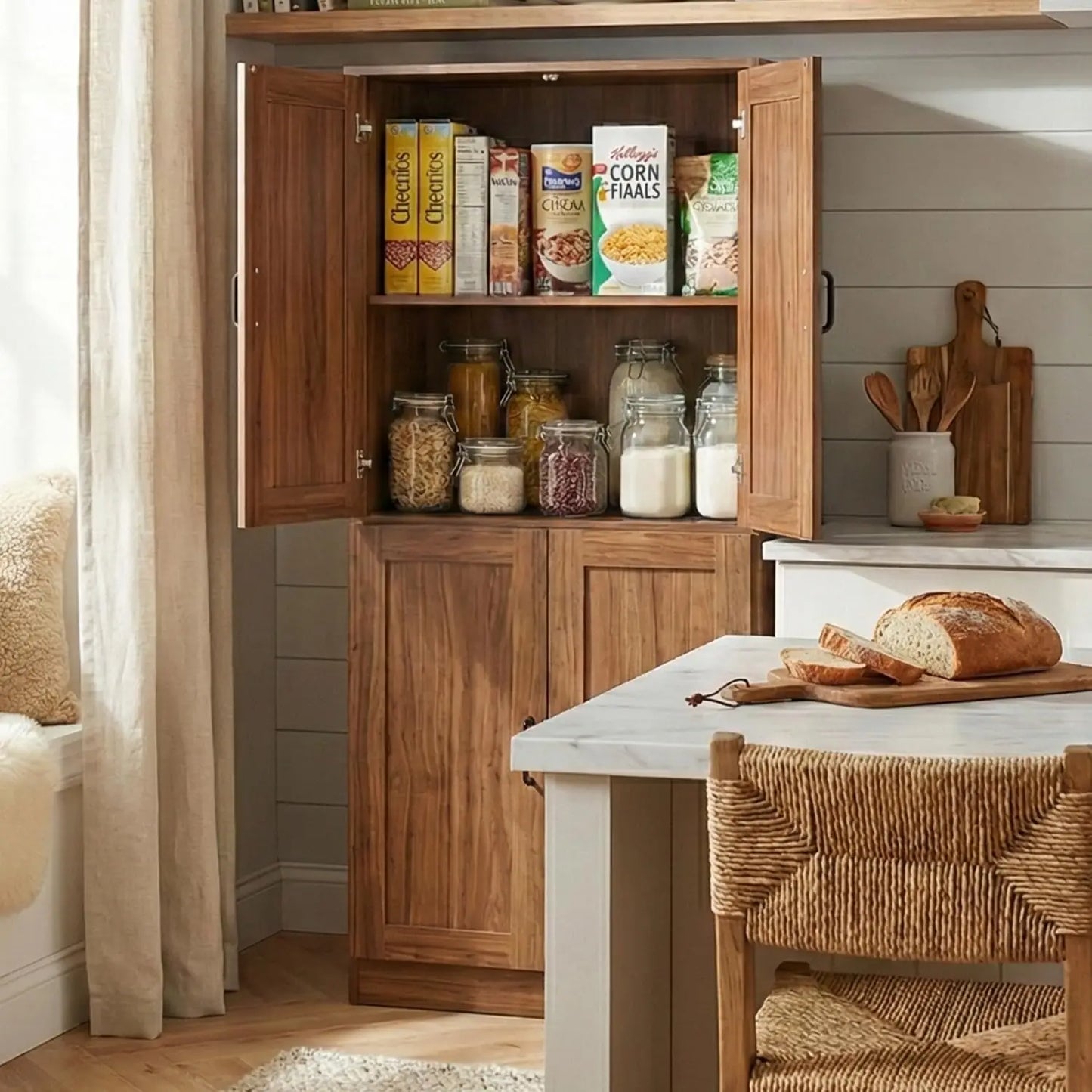 Freestanding Kitchen Pantry Cabinet