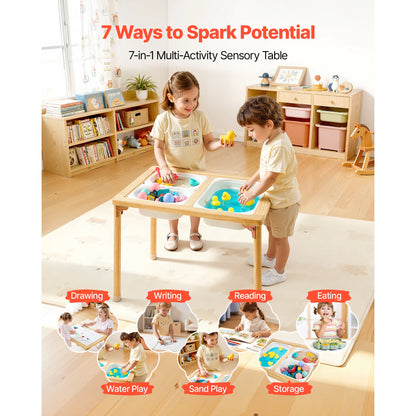 Kids Activity Table with Storage Bins