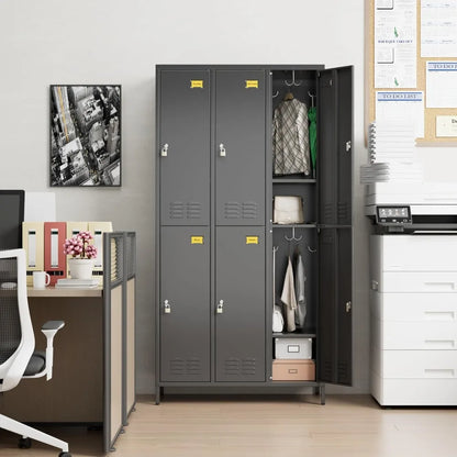 6-Door Metal Storage Locker