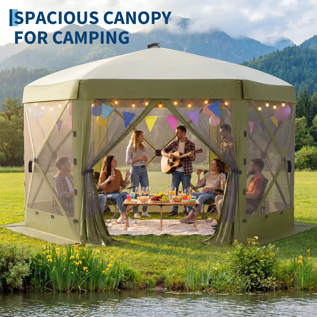 11x11FT Pop Up Gazebo Screen Tent