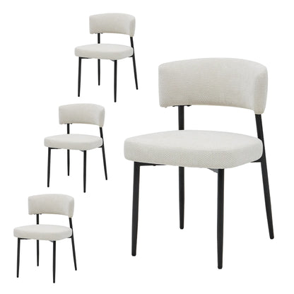 Round Dining Chairs Set of 4