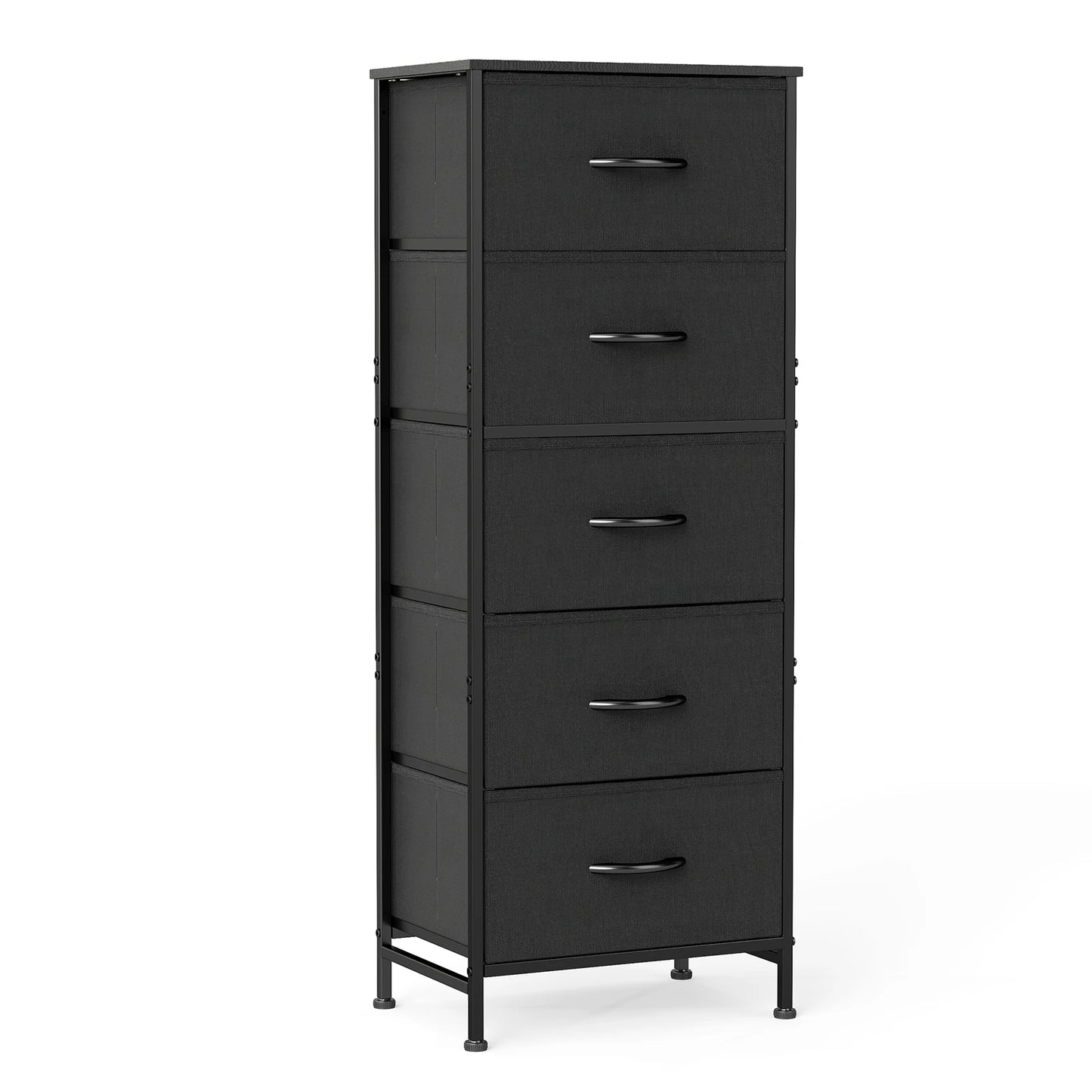 Dresser with 5 Fabric Drawers