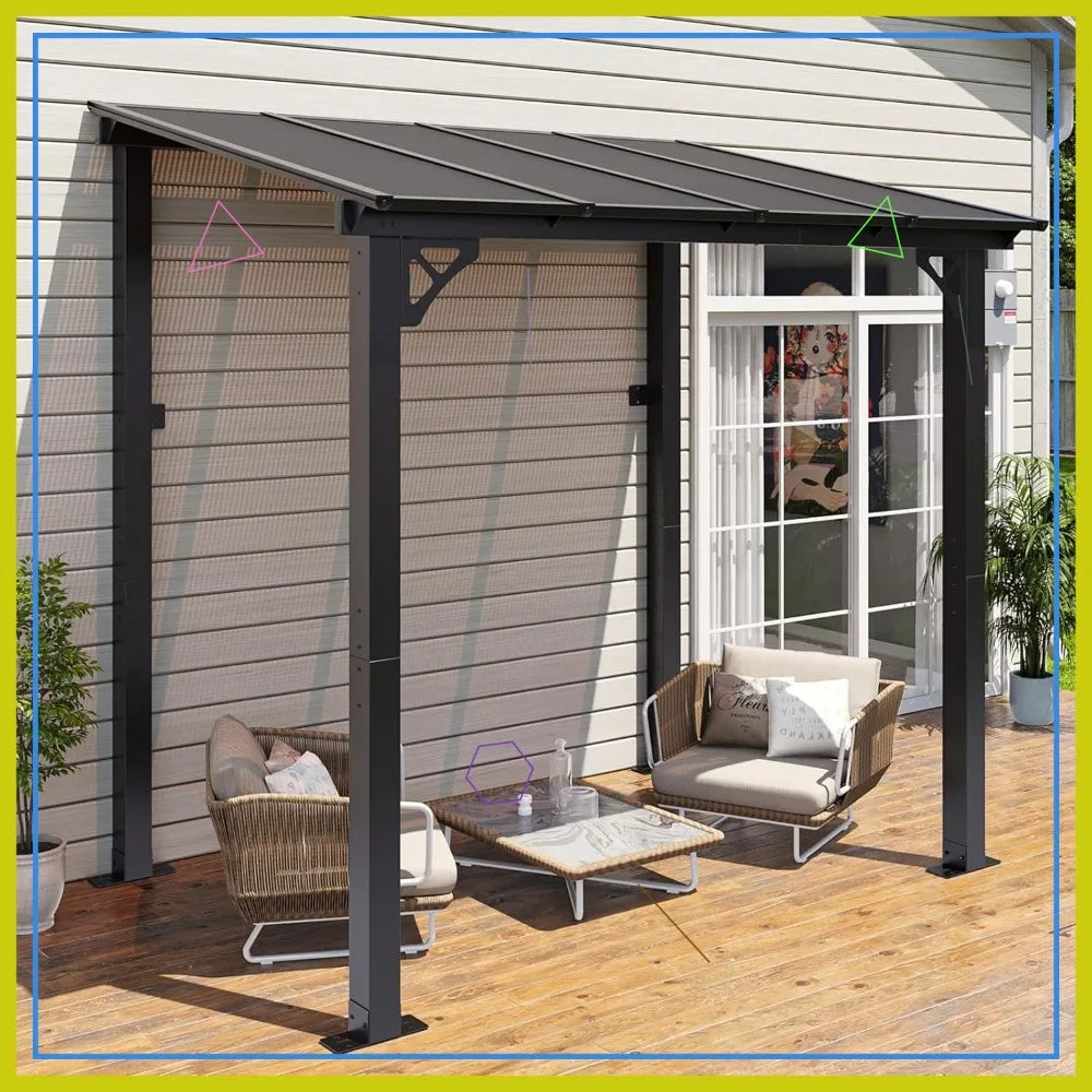 8x5 ft Wall Mounted Gazebo