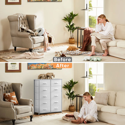 Chest of Drawers with 5/7/10 Fabric Drawers