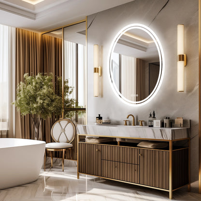 Backlit Round Vanity Mirror
