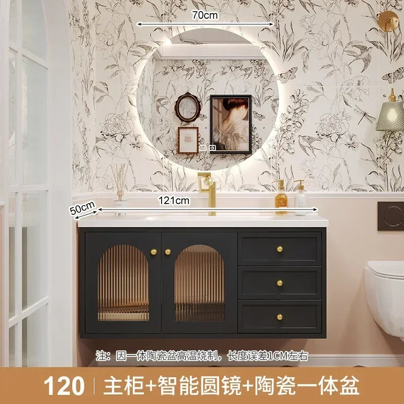 European Retro Washbasin Bathroom Vanity