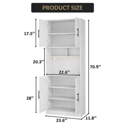 Farmhouse Large Wood Storage Cabinet