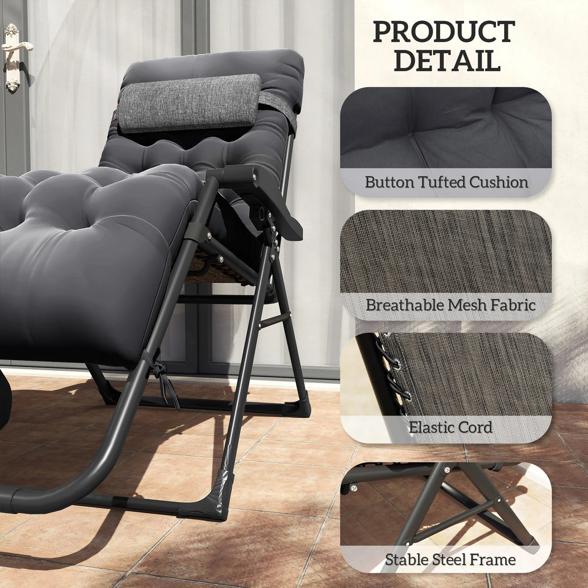 Zero Gravity Folding Patio Recliner