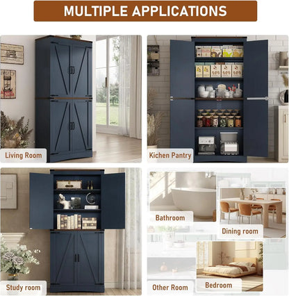 Tall Kitchen Pantry Storage Cabinet