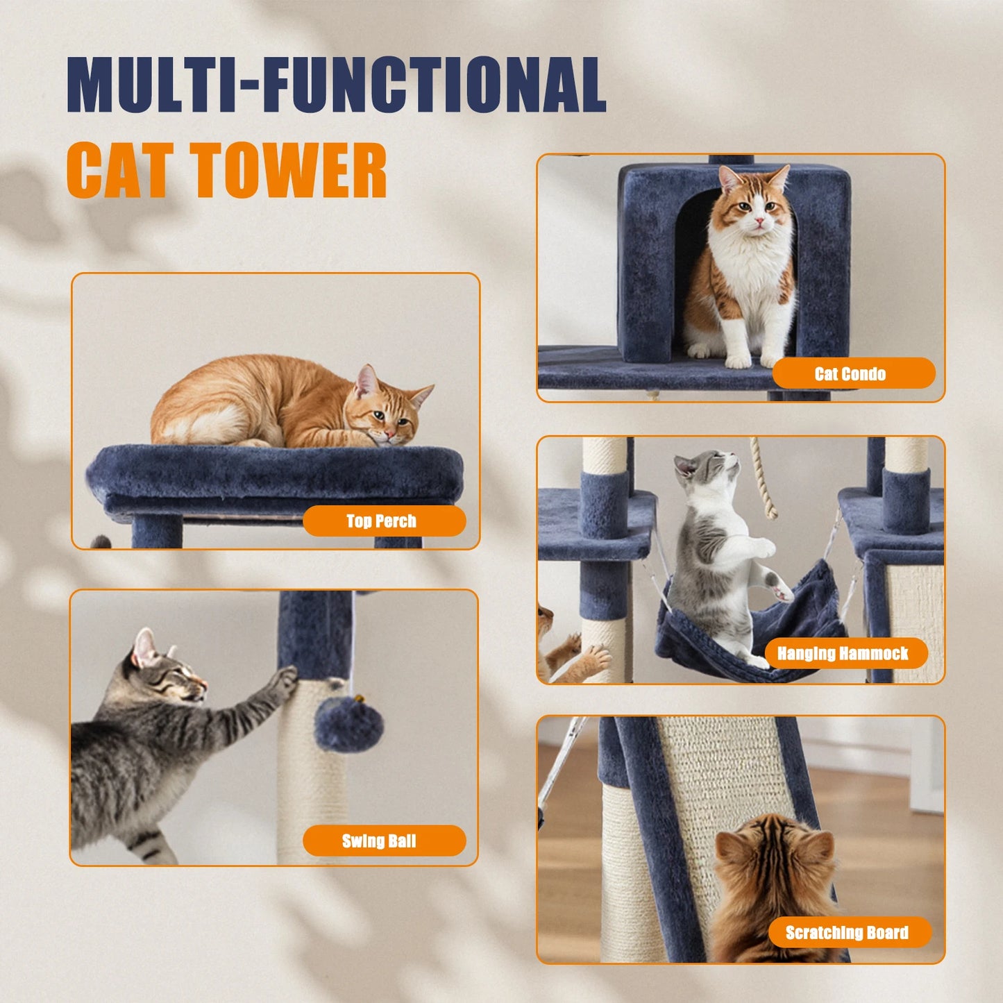 Multi-Cat Climbing Tower